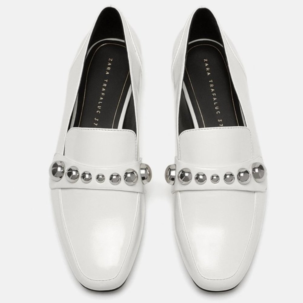 Zara Moccasin w/ Vamp metallic Chrome detail